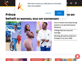 'k24tv.co.ke' screenshot
