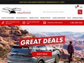 'collegehillshonda.com' screenshot