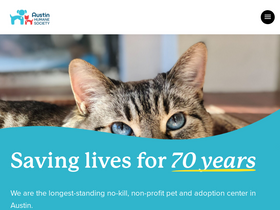 'austinhumanesociety.org' screenshot
