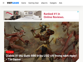 'vietgame.asia' screenshot