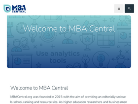 'mbacentral.org' screenshot