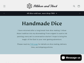 ribbonandknot.com homepage screenshot
