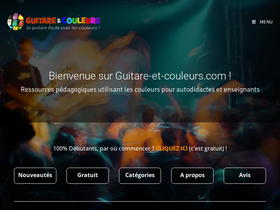 'guitare-et-couleurs.com' screenshot