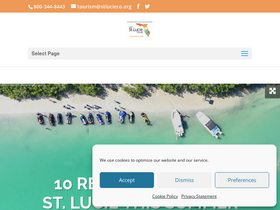 'visitstlucie.com' screenshot