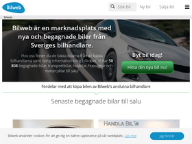 'bilweb.se' screenshot