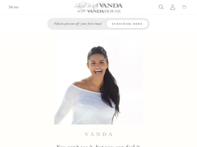 shopwithvanda.com homepage screenshot