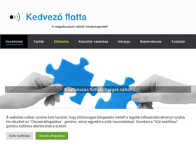 'kedvezoflotta.hu' screenshot