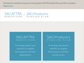 'sagaftraplans.org' screenshot