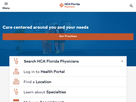 'hcafloridaphysicians.com' screenshot
