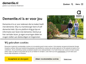 'dementie.nl' screenshot