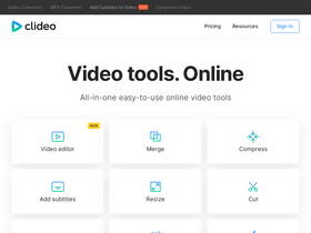 'clideo.com' screenshot
