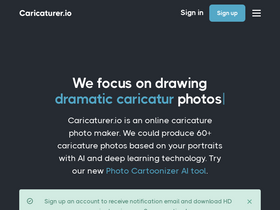 'caricaturer.io' screenshot