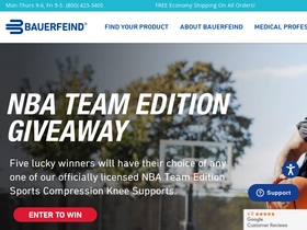 'bauerfeind.com' screenshot