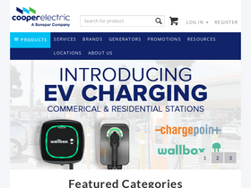'cooper-electric.com' screenshot