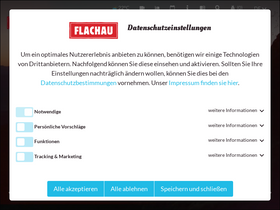 'flachau.com' screenshot