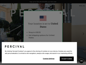 'percivalclo.com' screenshot