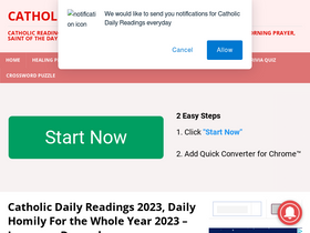'catholicreadings.org' screenshot