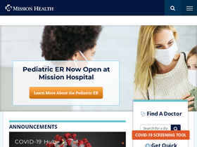 'missionhealth.org' screenshot