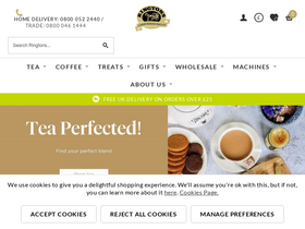 'ringtons.co.uk' screenshot