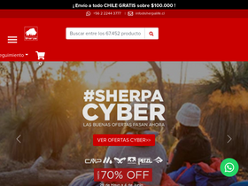 'sherpalife.cl' screenshot