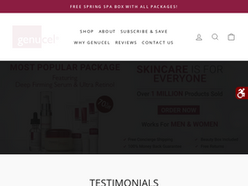 'genucel.com' screenshot