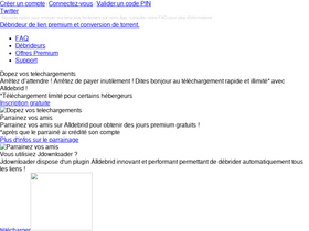 'alldebrid.fr' screenshot