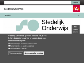 'stedelijkonderwijs.be' screenshot