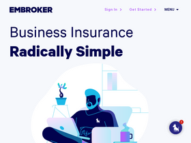 'embroker.com' screenshot