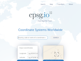 'epsg.io' screenshot