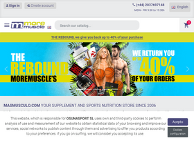 'masmusculo.com' screenshot