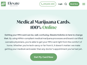 'elevate-holistics.com' screenshot