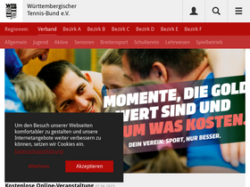 'wtb-tennis.de' screenshot