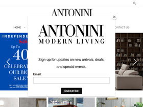 Antoninimodernliving homepage screenshot