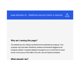 'distrelec.ch' screenshot