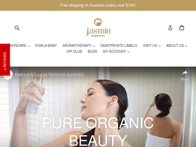 jasminorganics.com homepage screenshot