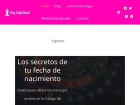 'soyespiritual.com' screenshot