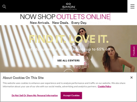'premiumoutlets.com' screenshot