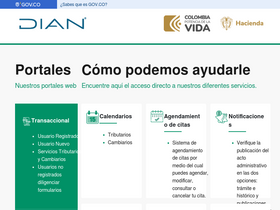 'bandejasalida.dian.gov.co' screenshot