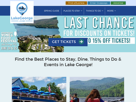 'lakegeorge.com' screenshot