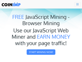 'coinimp.com' screenshot