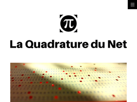 'laquadrature.net' screenshot