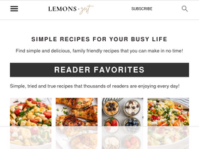 'lemonsandzest.com' screenshot