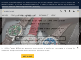 'breitling.com' screenshot