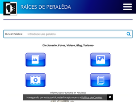 'raicesdeperaleda.com' screenshot