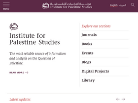 'palestine-studies.org' screenshot