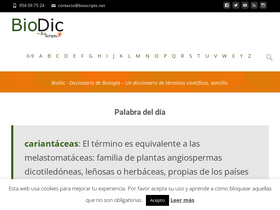 'biodic.net' screenshot