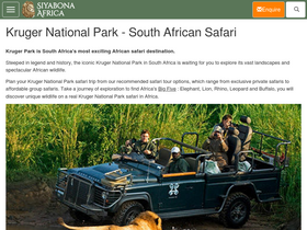 'krugerpark.co.za' screenshot