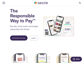'sezzle.com' screenshot