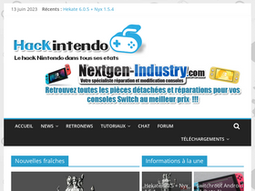'hackintendo.com' screenshot