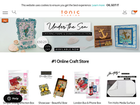 'tonic-studios.co.uk' screenshot